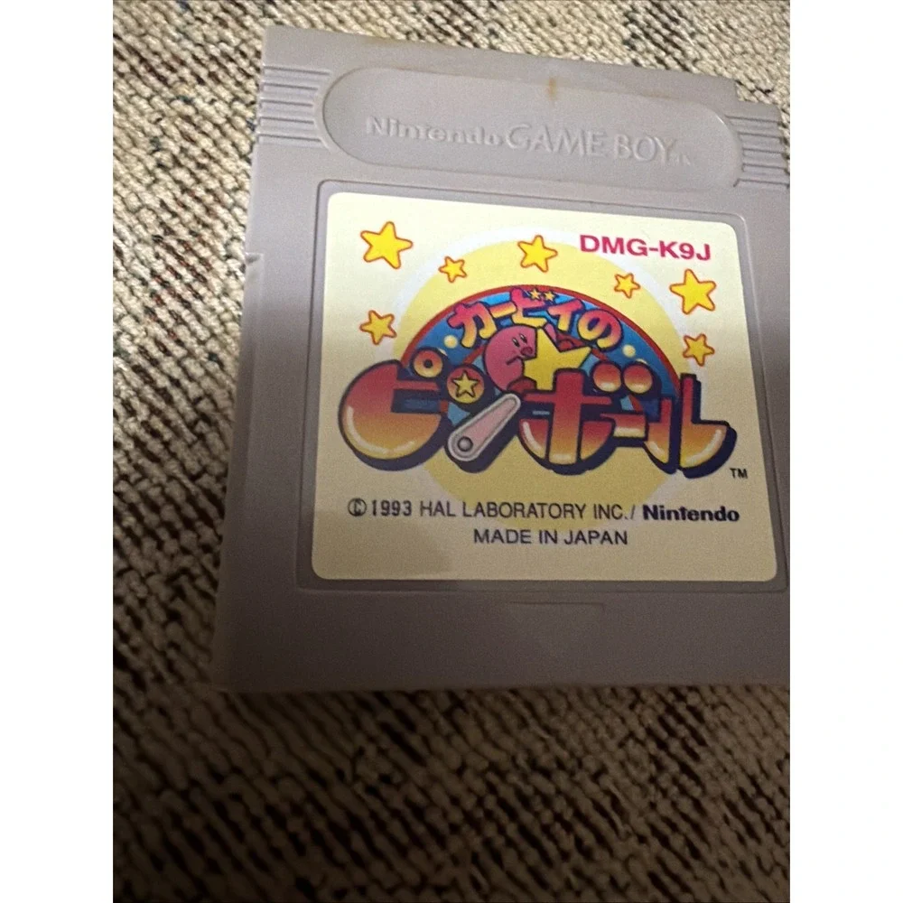 Kirby Pinball Nintendo Game Boy Hal Laboratory 1993 DMG-K9J Japanese Version